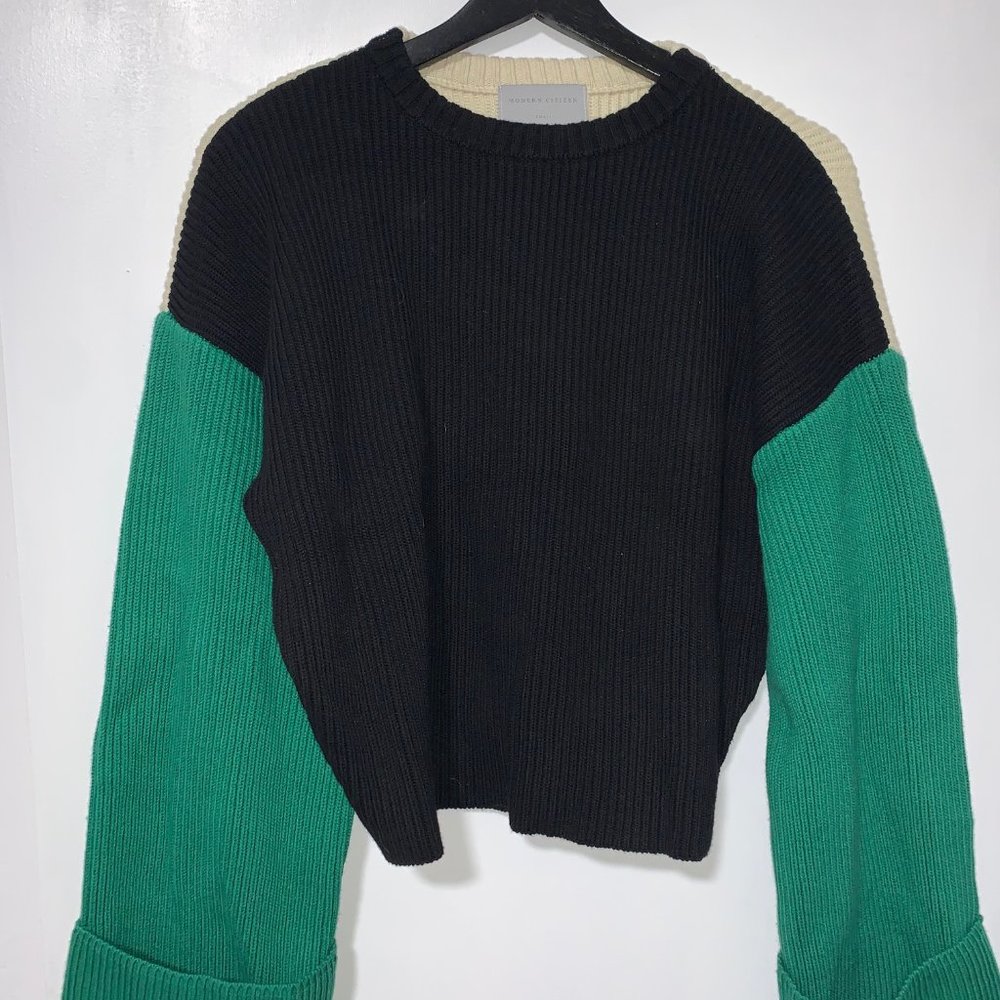 Modern Citizen Yuri Color-Block Ribbed Sweater